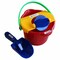 Spielstabil Toddler Sand Toys for Beach - Bucket Mill 3 Piece Set, Sandbox Toys for Kids 1.5 & Up, Includes Bucket, Sand Scoop and Spinning Wheel